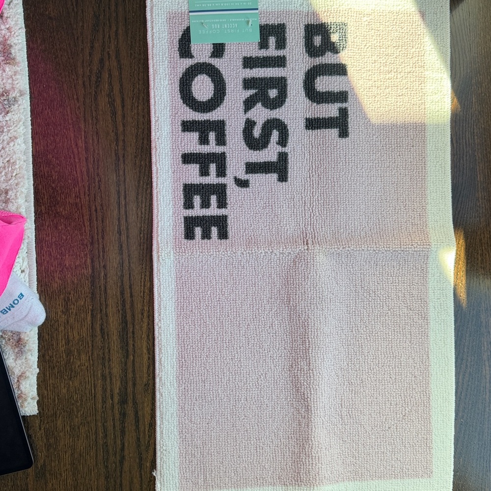 But first coffee accent rug - Picture 3 of 7